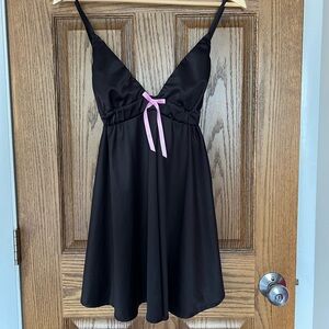 Vintage Black Babydoll Dress
